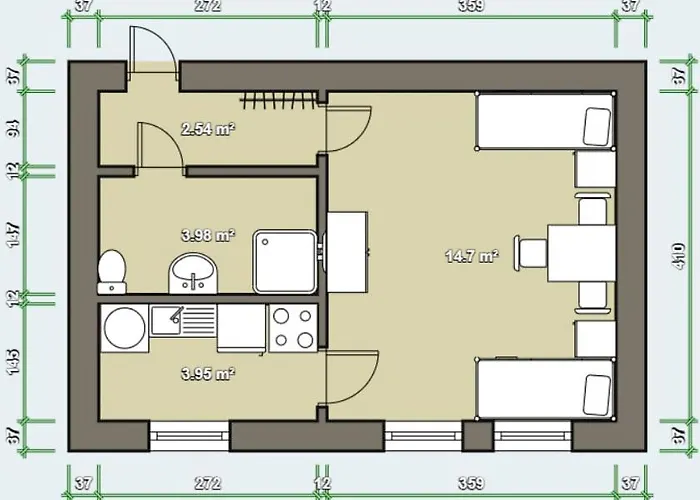 2 Bett Monteurwohnung In شقة *